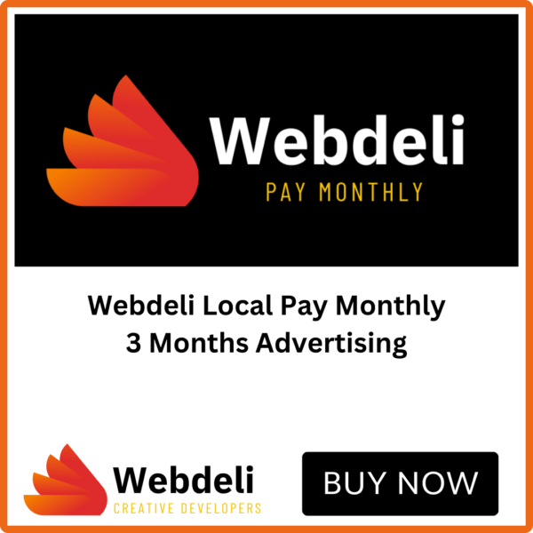 Book All 8 Editions 1/8 Page Adverts And Pay Monthly