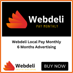 Webdeli Local 6 Months Advertisement Pay Monthly