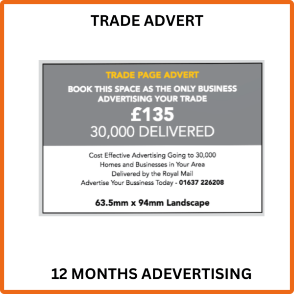 Webdeli Local 12 Months Trade Advertisement