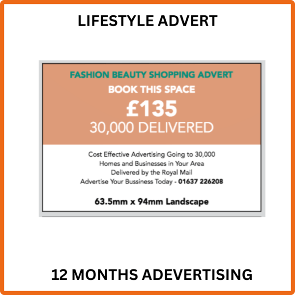 Webdeli Local 12 Months Lifestyle Advertisement
