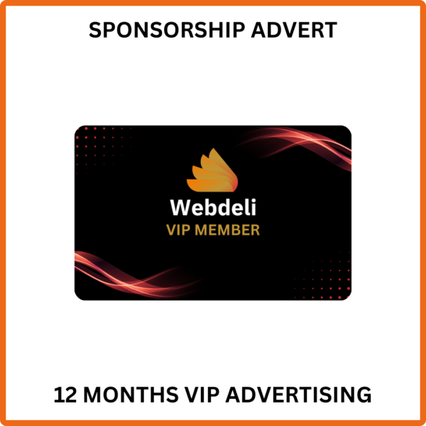Webdeli Local 12 Months Sponsorship Advertisement