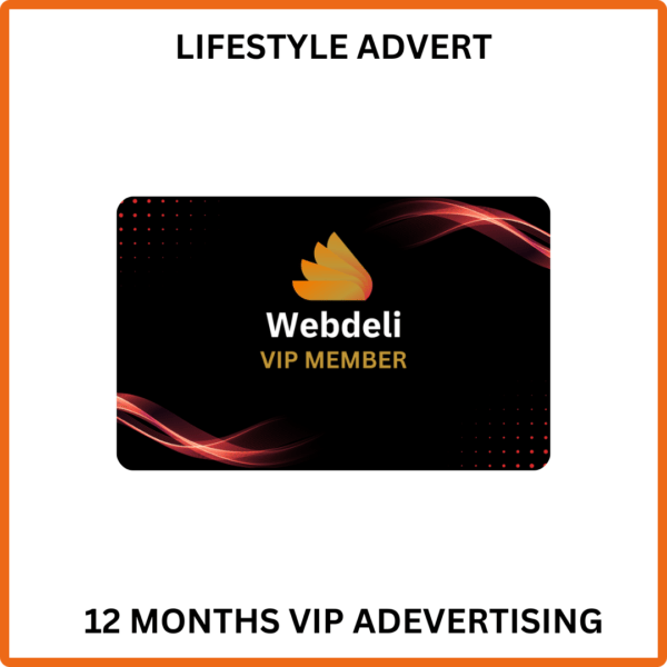 Webdeli Local 12 Months Lifestyle Advertisement